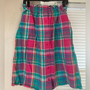 Vintage Plaid Skirt